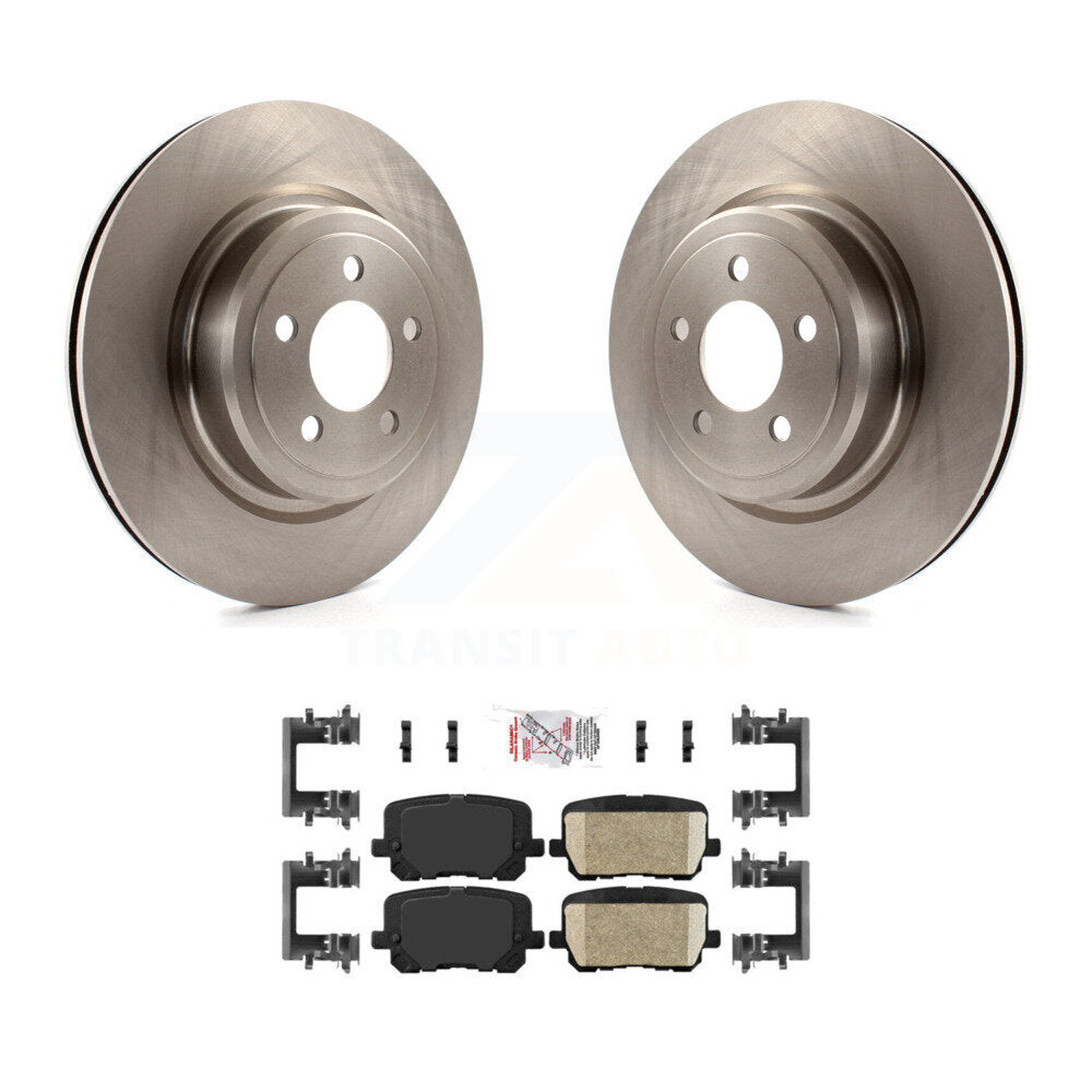 Rear Disc Brake Rotors And Ceramic Pads Kit For Dodge Charger K8A-100396
