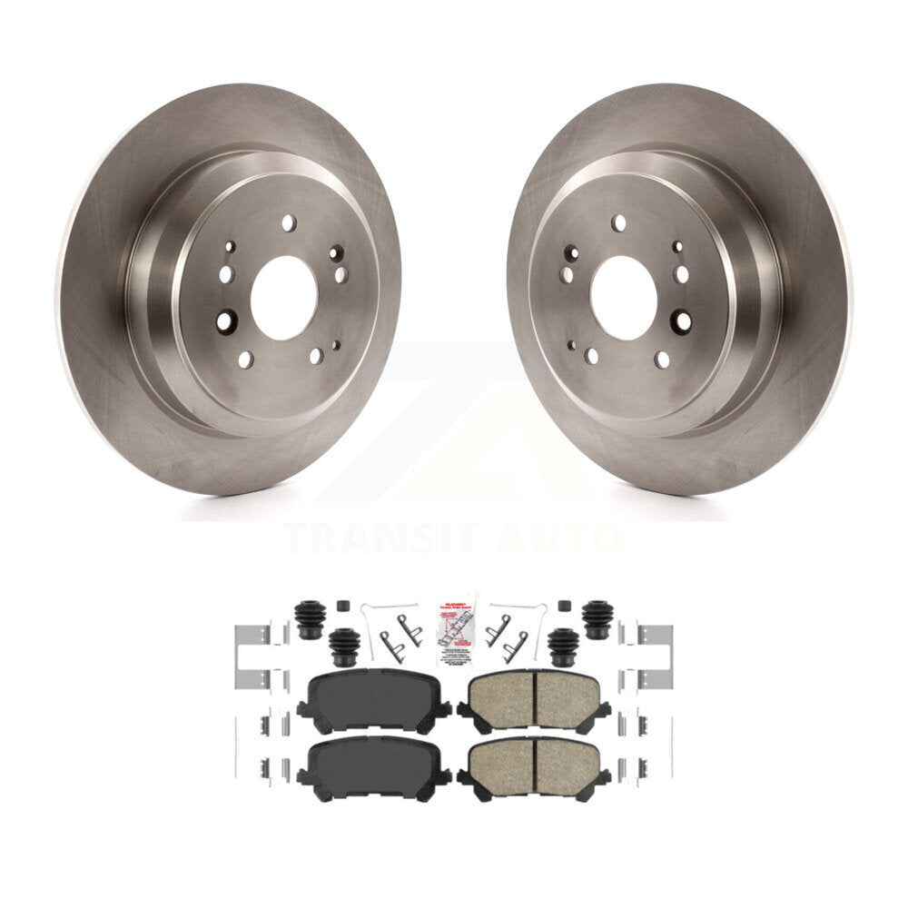 Rear Disc Brake Rotors And Ceramic Pads Kit For 2014-2016 Acura MDX K8A-100407