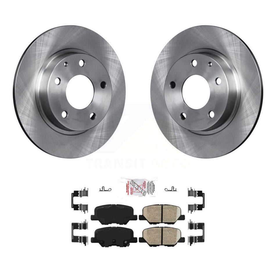Rear Disc Brake Rotors And Ceramic Pads Kit For Mazda 3 Sport K8A-100411