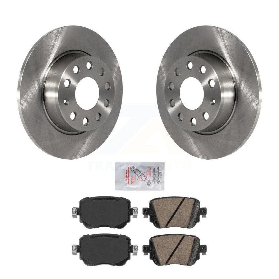 Rear Disc Brake Rotors Ceramic Pad Kit For Volkswagen Golf SportWagen Passat GTI Alltrack K8A-100418