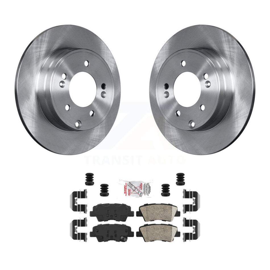 Rear Disc Brake Rotors And Ceramic Pads Kit For Hyundai Sonata Kia Optima Azera K8A-100432
