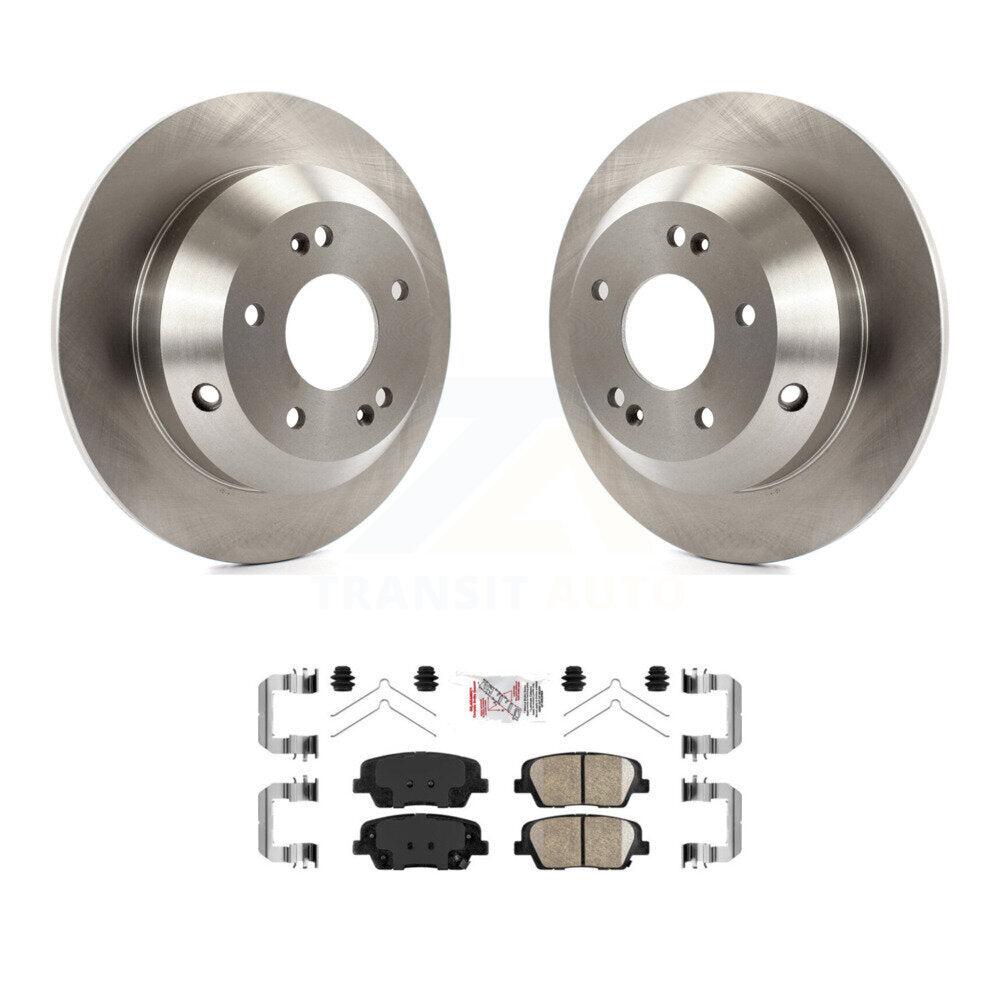 Rear Disc Brake Rotors And Ceramic Pads Kit For Kia Sorento Hyundai Santa Fe Sport XL K8A-100446