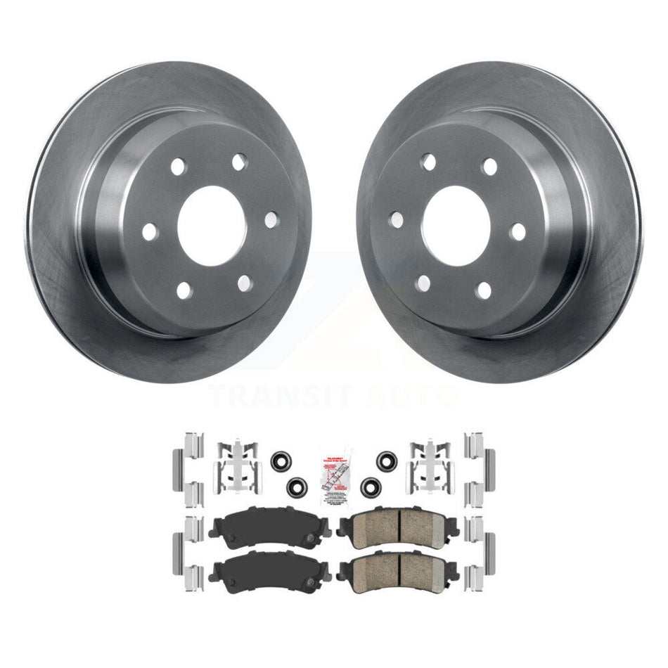 Rear Brake Rotor Ceramic Pad Kit For Chevrolet GMC Silverado 1500 Sierra Classic Astro XL K8A-100491