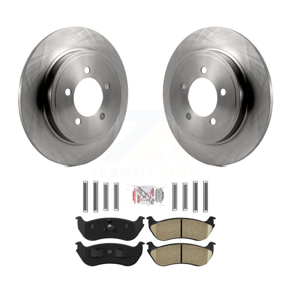 Rear Disc Brake Rotors And Ceramic Pads Kit For Ford Explorer Mercury Mountaineer K8A-100500