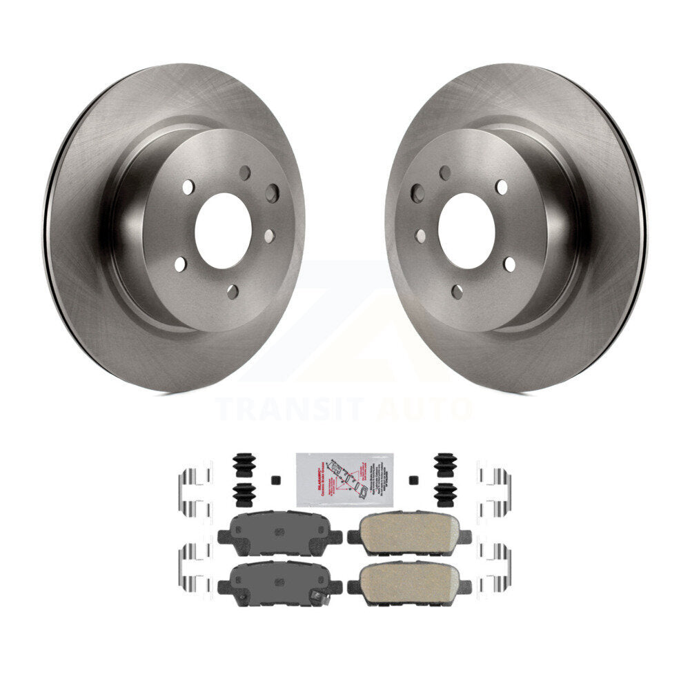 Rear Brake Rotors & Ceramic Pad Kit For INFINITI Nissan Maxima G37 QX50 EX35 370Z G35 M35 K8A-100531