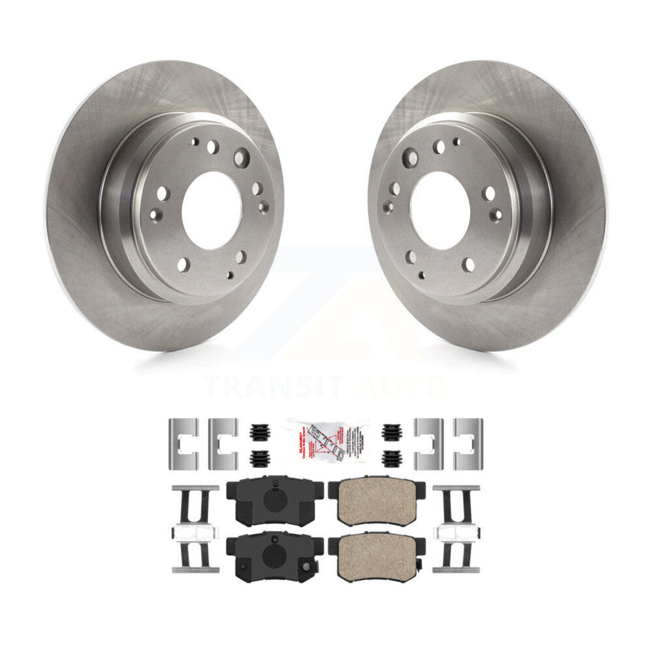 Rear Disc Brake Rotors And Ceramic Pads Kit For Honda Odyssey Acura Legend RL Isuzu Oasis K8A-100549
