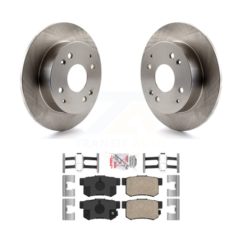 Rear Disc Brake Rotors And Ceramic Pads Kit For Honda Accord Acura CL K8A-100561