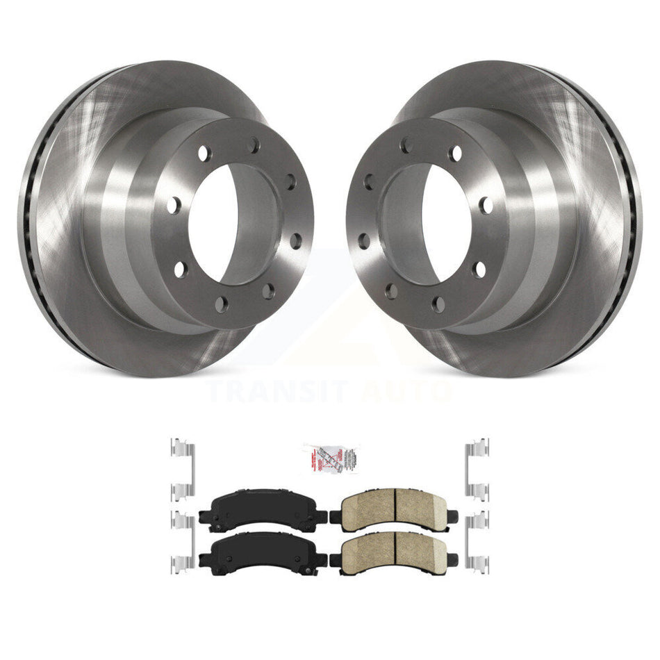 Rear Disc Brake Rotors And Ceramic Pads Kit For Chevrolet Express 4500 K8A-100569