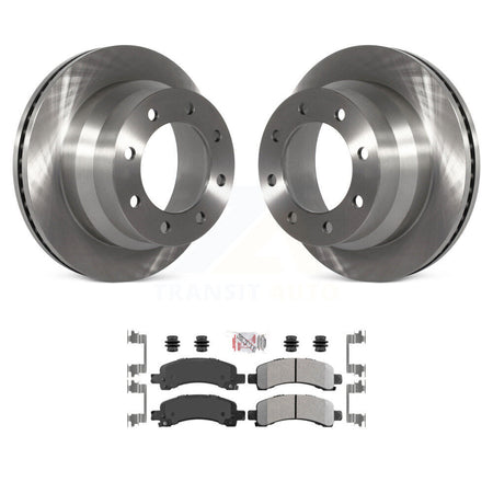 Rear Disc Brake Rotors And Semi-Metallic Pads Kit For Chevrolet Express 4500 K8A-100571