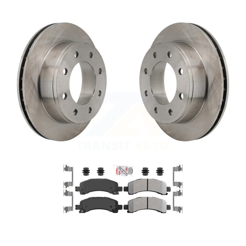 Rear Disc Brake Rotors & Semi-Metallic Pad Kit For Chevrolet GMC Express 2500 Savana 3500 K8A-100577