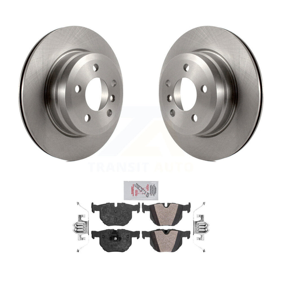 Rear Disc Brake Rotors And Semi-Metallic Pads Kit For BMW X5 X6 K8A-100593
