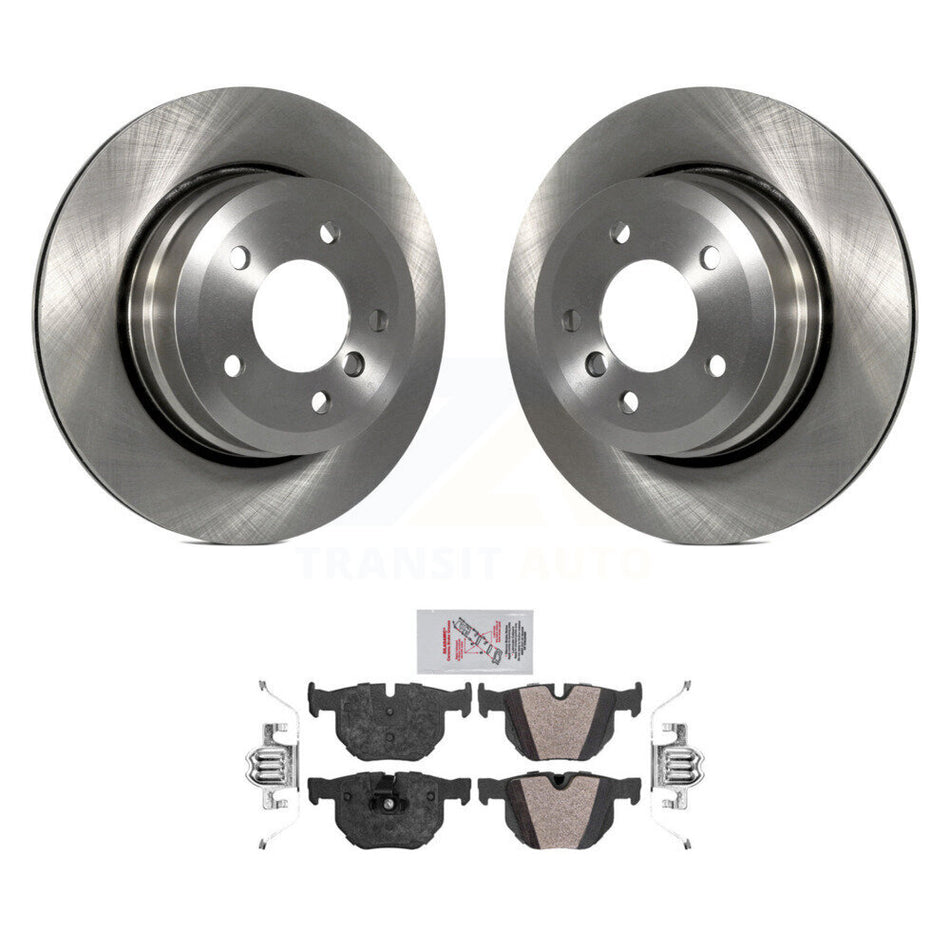 Rear Brake Rotor & Semi-Metallic Pad Kit For BMW 530xi 528i xDrive 535i 535xi 528xi 525xi K8A-100596