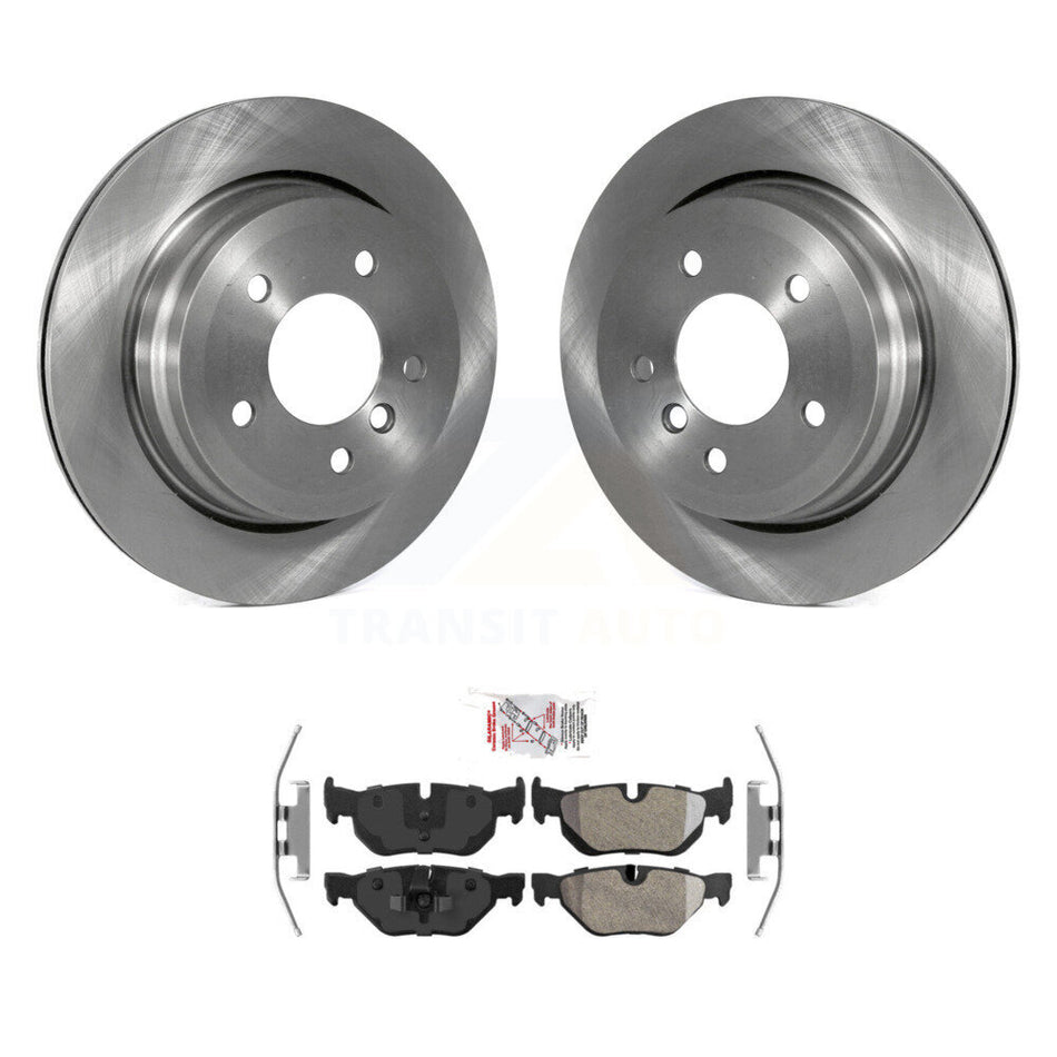 Rear Disc Brake Rotors And Semi-Metallic Pads Kit For BMW 328i xDrive X1 328xi 325xi K8A-100604