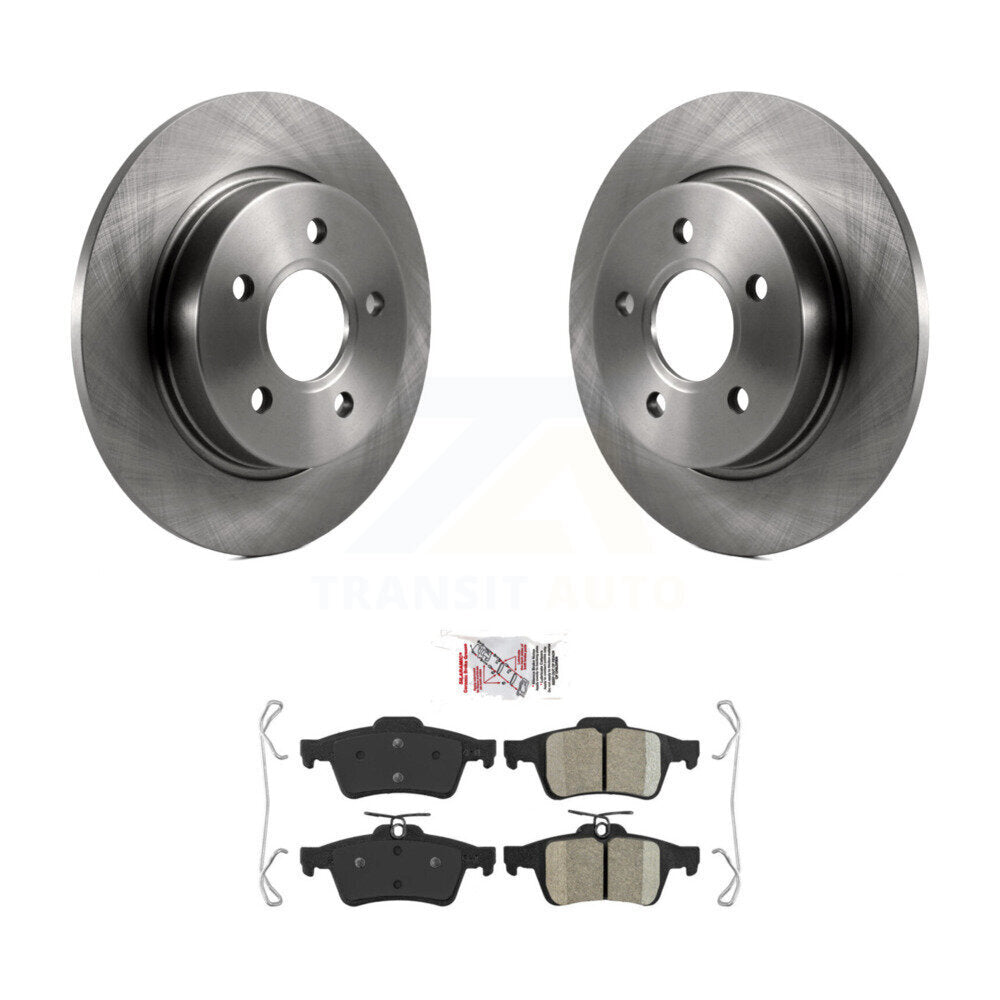 Rear Disc Brake Rotors And Ceramic Pads Kit For Ford Focus K8A-100616