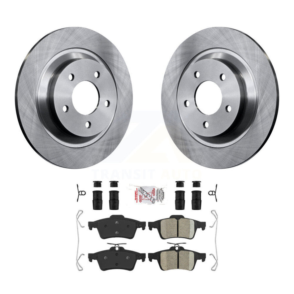 Rear Disc Brake Rotors And Ceramic Pads Kit For Mazda 5 K8A-100618
