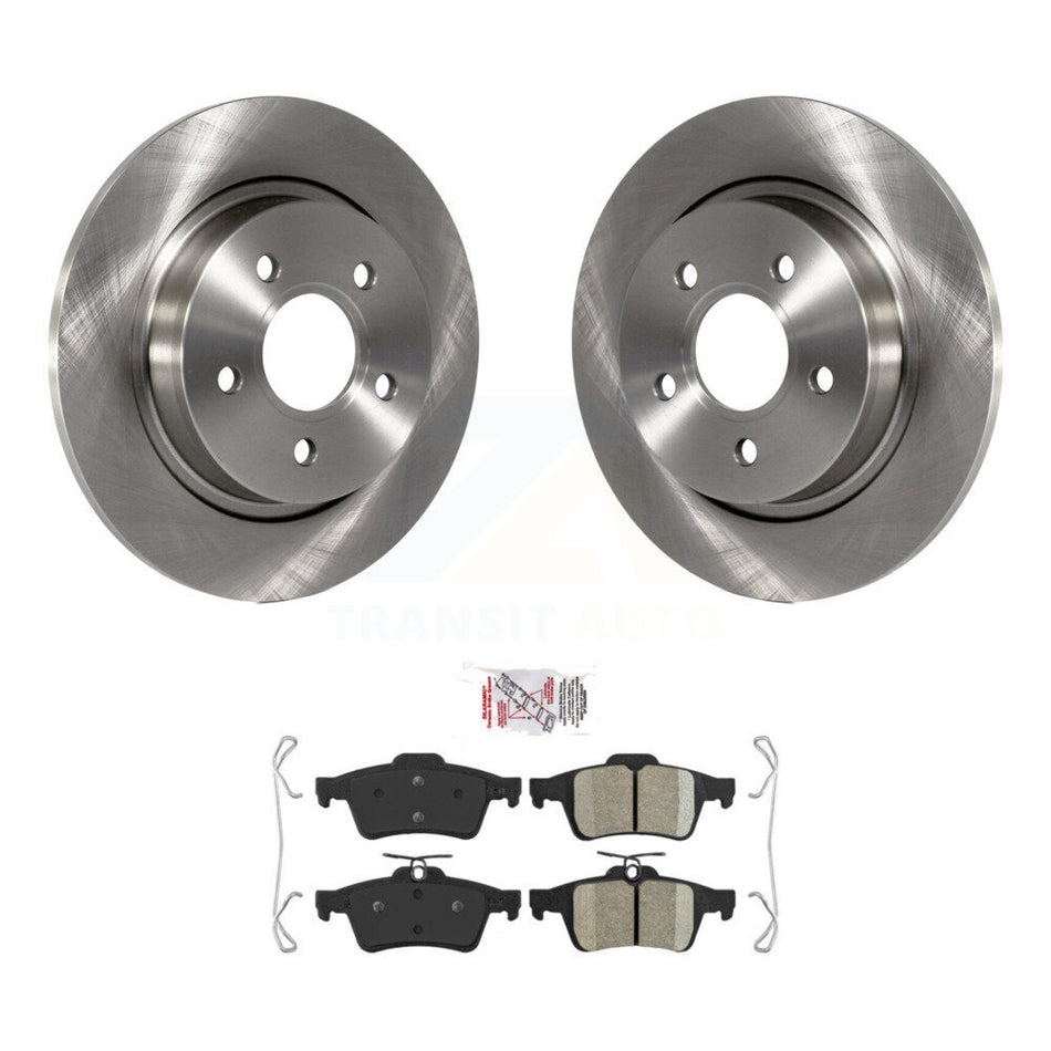 Rear Disc Brake Rotors And Ceramic Pads Kit For Volvo S40 C30 V50 C70 K8A-100622