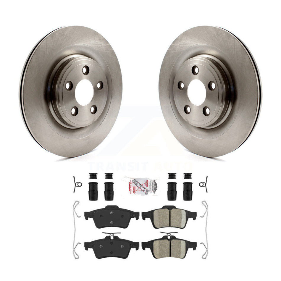 Rear Brake Rotor Ceramic Pad Kit For Jaguar XF XJ XK Vanden Plas XKR S-Type XJR XJ8 Super K8A-100624