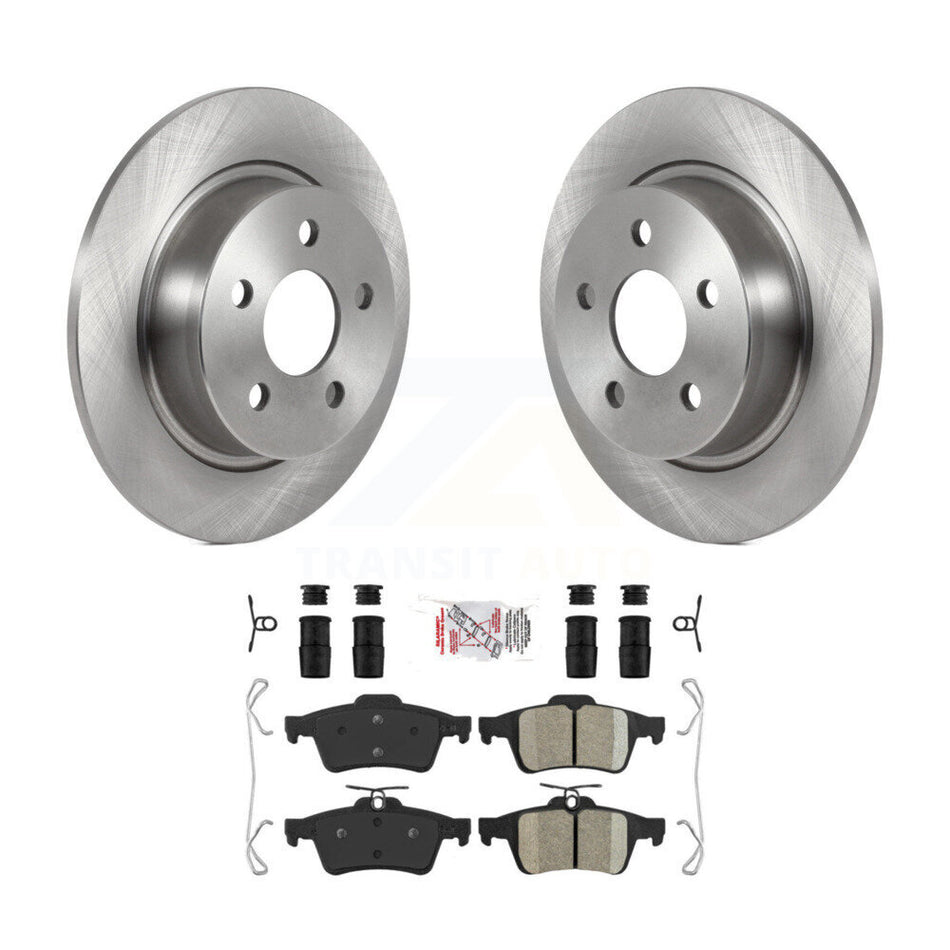 Rear Disc Brake Rotors And Ceramic Pads Kit For Ford Transit Connect K8A-100636