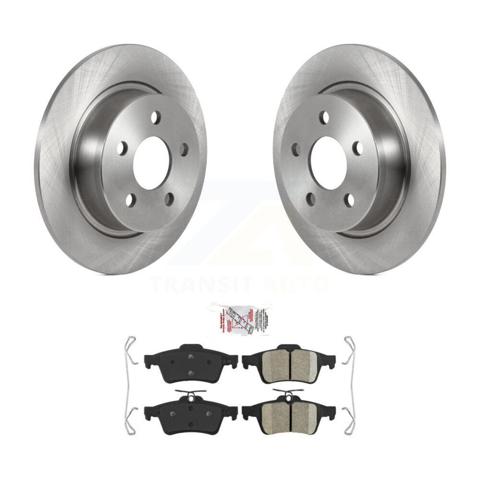 Rear Disc Brake Rotors And Ceramic Pads Kit For Ford Transit Connect K8A-100637