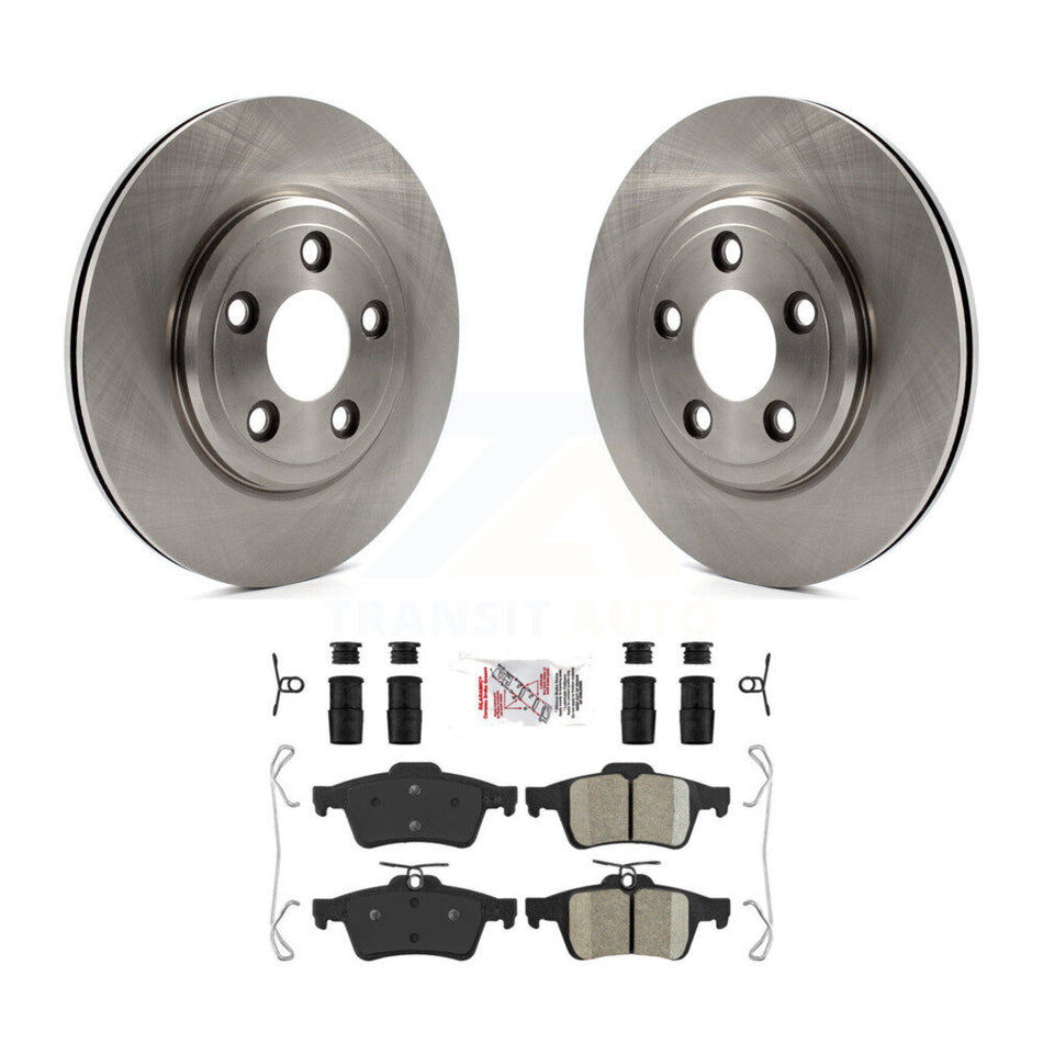 Rear Disc Brake Rotor & Ceramic Pad Kit For Jaguar Vanden Plas XJ8 To Chassis/VIN #G49700 K8A-100645