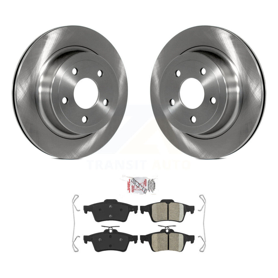 Rear Disc Brake Rotors And Ceramic Pads Kit For 2008-2010 Chevrolet Cobalt SS K8A-100650