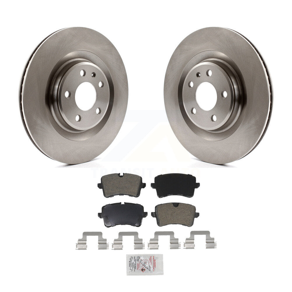 Rear Disc Brake Rotors And Semi-Metallic Pads Kit For Audi Porsche Macan A6 Quattro A7 A8 K8A-100655