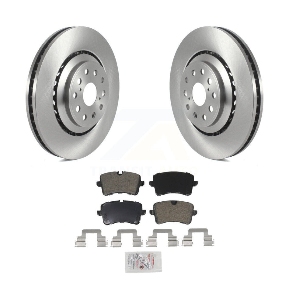 Rear Disc Brake Rotors And Semi-Metallic Pads Kit For Audi S6 S7 A8 Quattro S8 K8A-100656