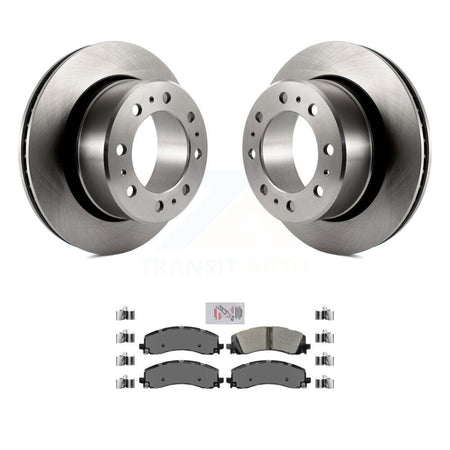 Rear Disc Brake Rotors And Semi-Metallic Pads Kit For Ram 2500 3500 K8A-100662