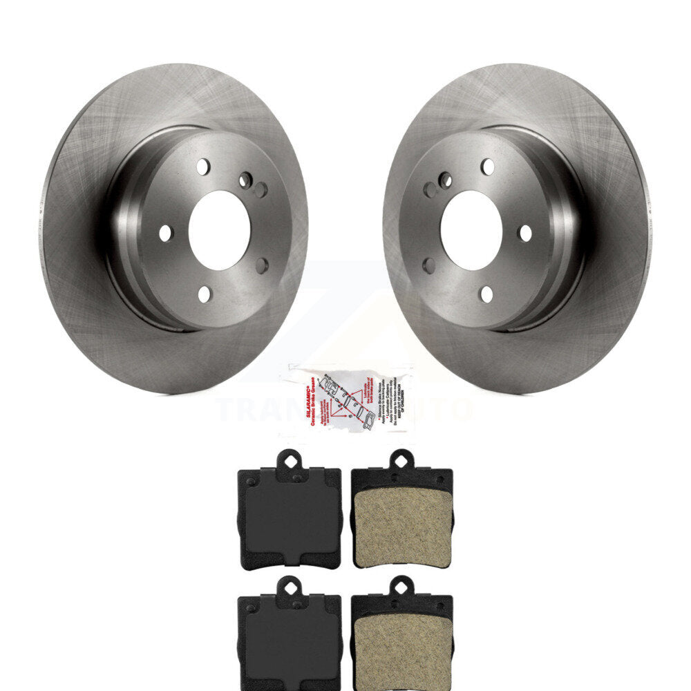 Rear Brake Rotors Semi-Metallic Pad Kit For 07-08 Mercedes-Benz SLK280 With Sport Package K8A-100673