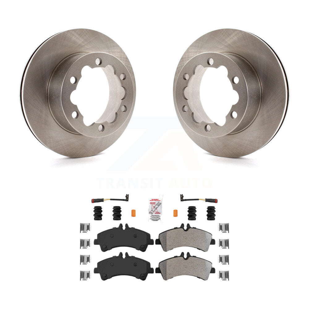 Rear Brake Rotor Semi-Metallic Pad Kit For Sprinter 3500 Mercedes-Benz Dodge Freightliner K8A-100684