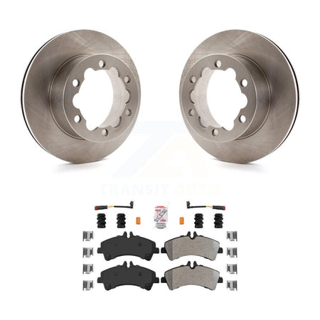Rear Brake Rotor Semi-Metallic Pad Kit For Sprinter 3500 Mercedes-Benz Dodge Freightliner K8A-100684