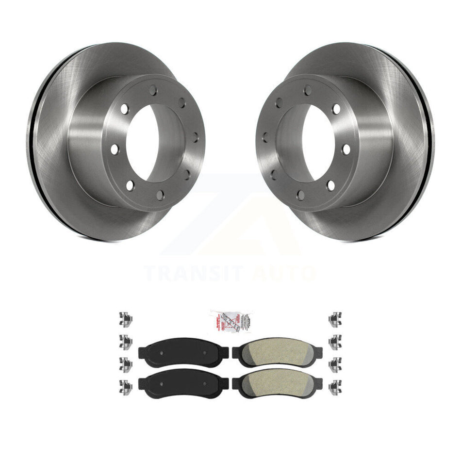 Rear Disc Brake Rotors And Semi-Metallic Pads Kit For Ford F-250 Super Duty F-350 K8A-100685