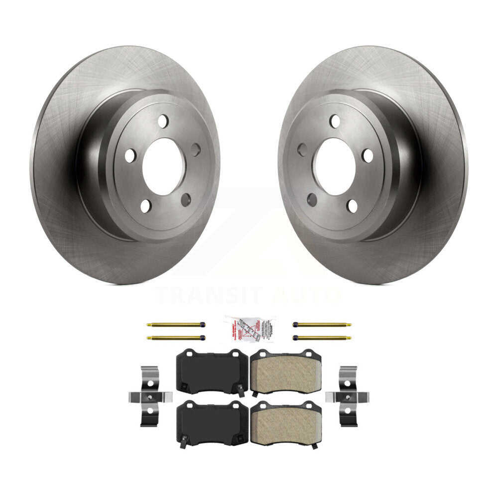 Rear Brake Rotors Semi-Metallic Pad Kit For Chrysler 300 RWD with 3.6L With Brembo Brakes K8A-100722