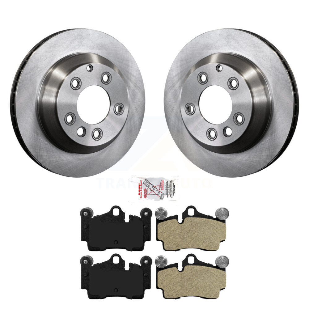 Rear Brake Rotor And Semi-Metallic Pad Kit For Audi Q7 Porsche Cayenne Volkswagen Touareg K8A-100734
