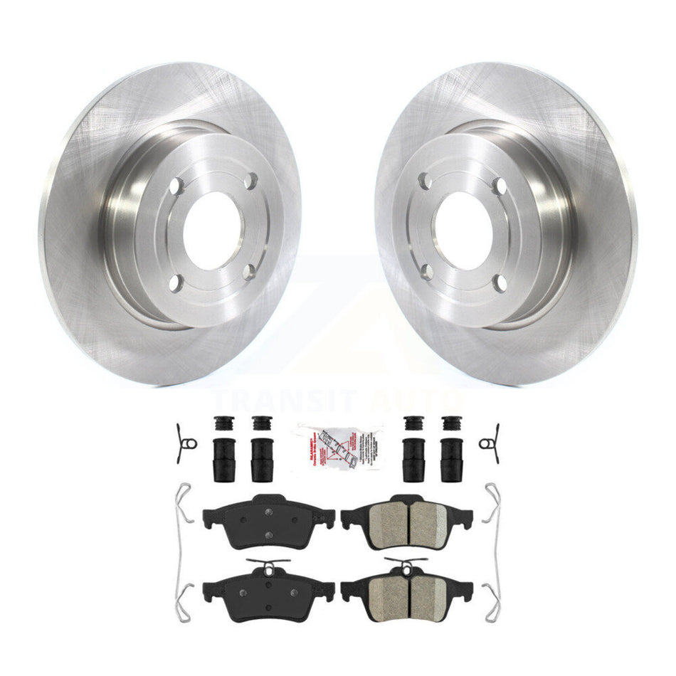 Rear Disc Brake Rotors And Ceramic Pads Kit For 2018-2021 Ford EcoSport FWD K8A-100746