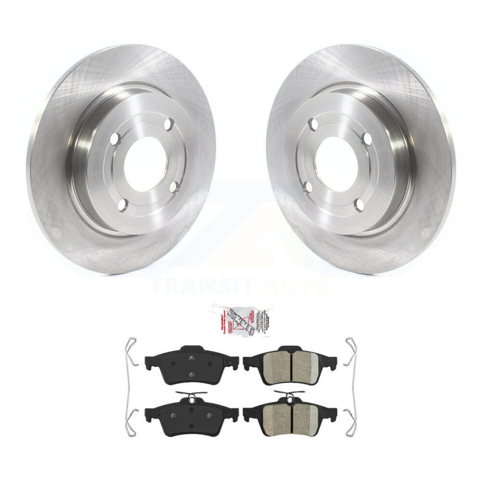 Rear Disc Brake Rotors And Ceramic Pads Kit For 2018-2022 Ford EcoSport AWD K8A-100747