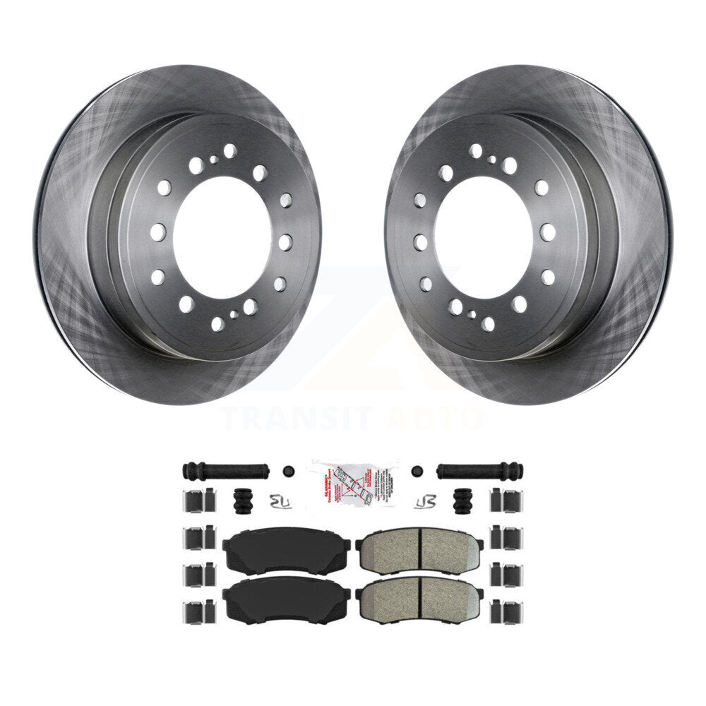 Rear Disc Brake Rotor And Semi-Metallic Pad Kit For Toyota 4Runner Lexus GX460 FJ Cruiser K8A-100750