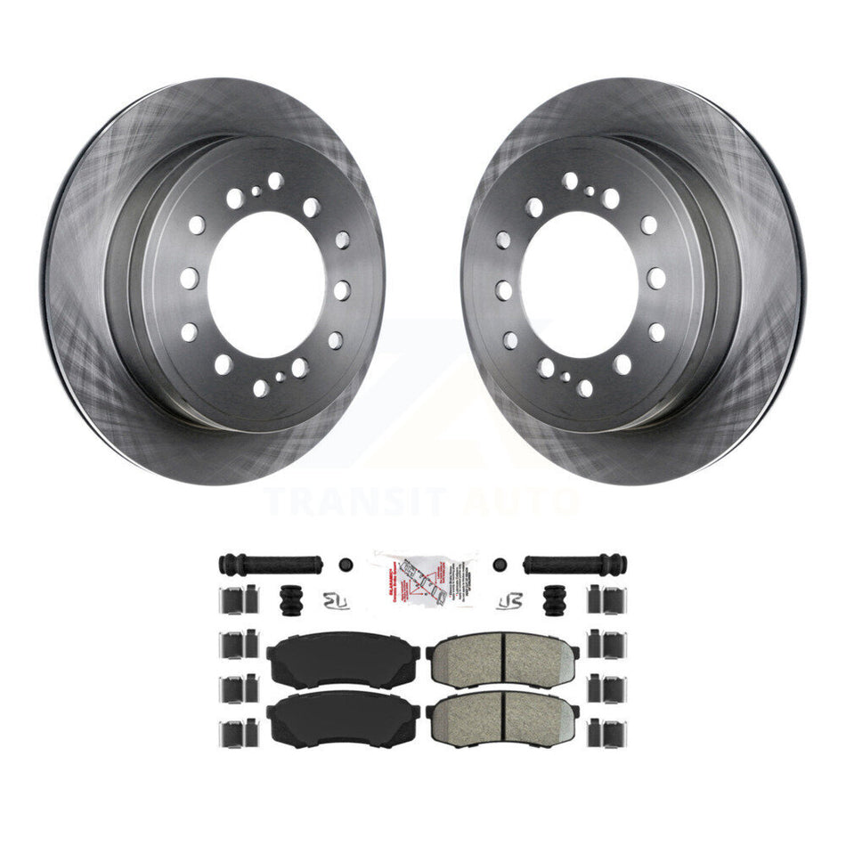 Rear Disc Brake Rotor And Semi-Metallic Pad Kit For Toyota 4Runner Lexus GX460 FJ Cruiser K8A-100750