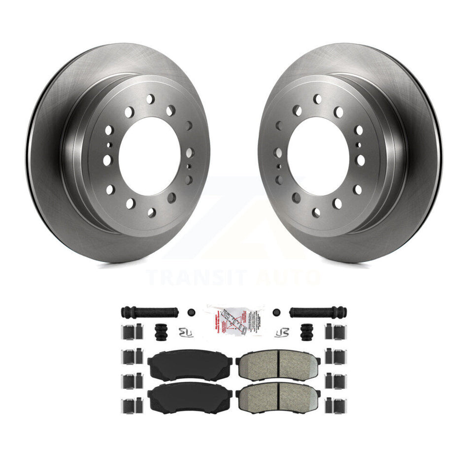 Rear Brake Rotors Semi-Metallic Pad Kit For Toyota 4Runner FJ Cruiser Sequoia Lexus GX470 K8A-100752