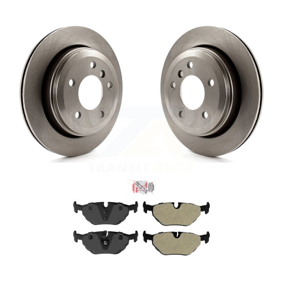 Rear Disc Brake Rotors And Semi-Metallic Pads Kit For 2001-2005 BMW 325xi K8A-100753