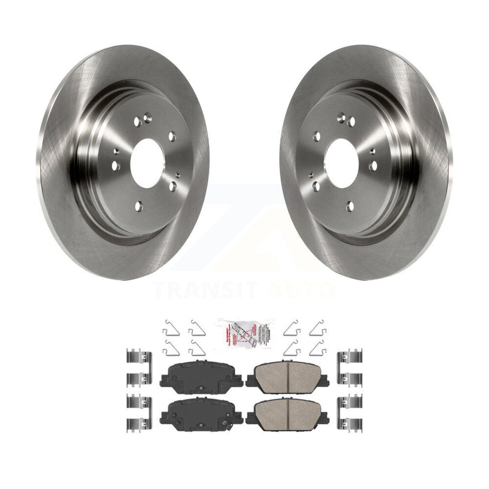 Rear Disc Brake Rotors And Ceramic Pads Kit For 2017-2024 Honda CR-V K8A-100768