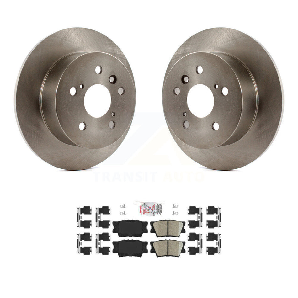 Rear Disc Brake Rotors And Ceramic Pads Kit For Toyota Camry Lexus ES350 Avalon K8A-100772