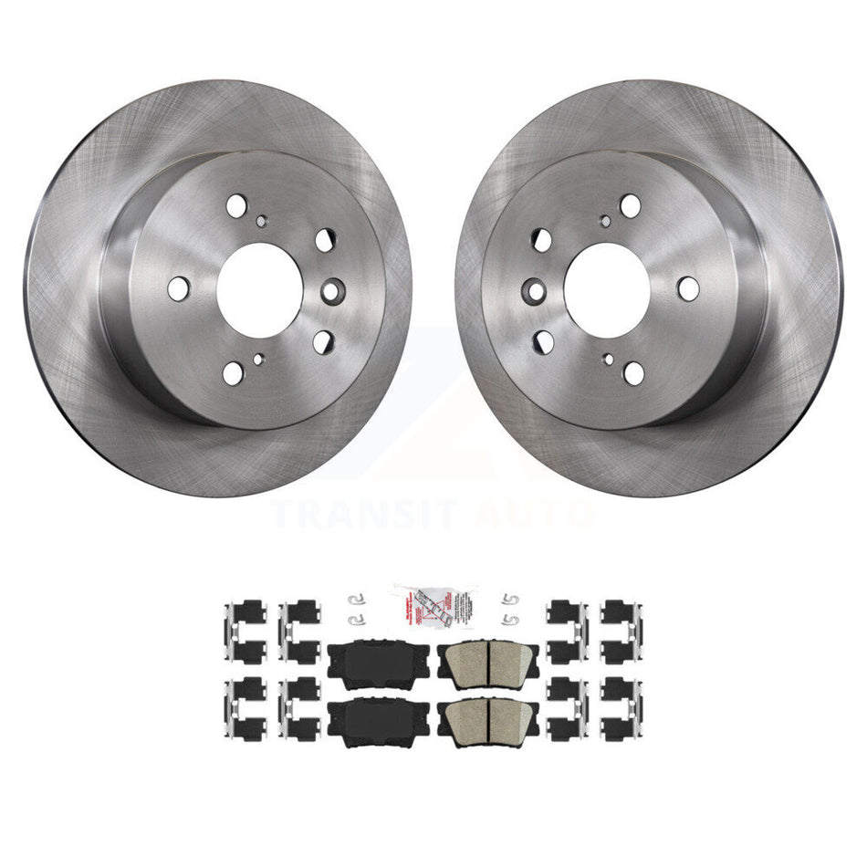 Rear Disc Brake Rotors And Ceramic Pads Kit For Toyota Camry Lexus ES350 Avalon ES300h K8A-100774