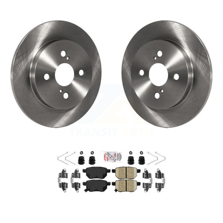Rear Disc Brake Rotors And Ceramic Pads Kit For 2012-2018 Toyota Yaris K8A-100791