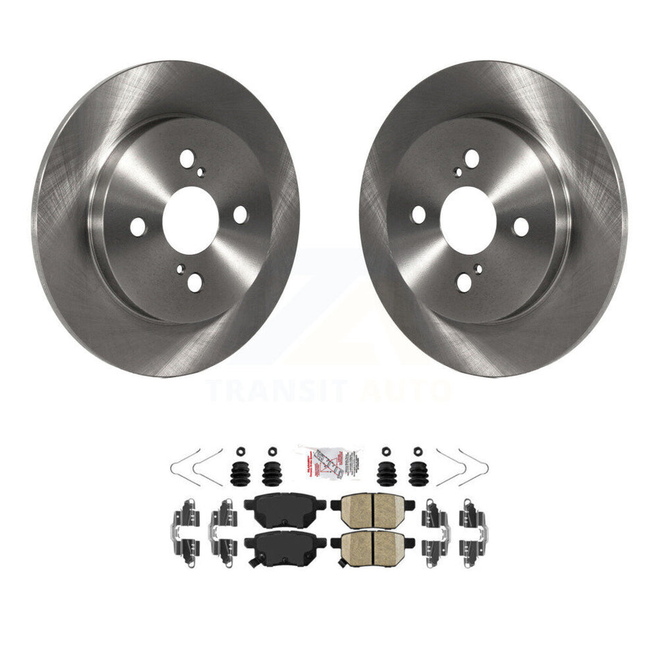 Rear Disc Brake Rotors And Ceramic Pads Kit For 2012-2018 Toyota Yaris K8A-100791