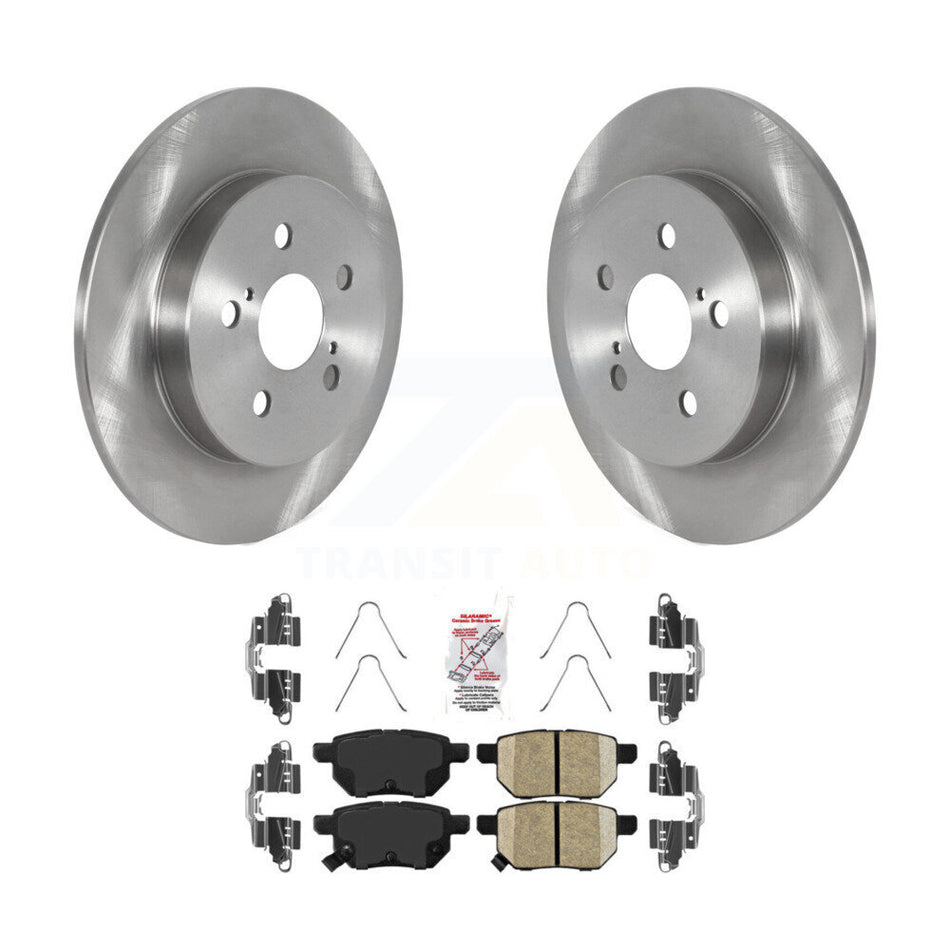 Rear Brake Rotor & Ceramic Pad Kit For 2019 Toyota Corolla 2.0L With Manual Parking K8A-100800
