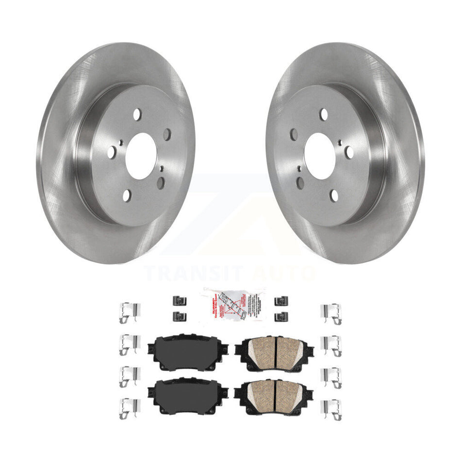 Rear Disc Brake Rotors And Ceramic Pads Kit For Toyota Corolla K8A-100802