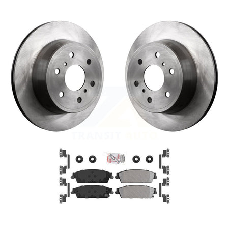 Rear Brake Rotors Semi-Metallic Pad Kit For Chevrolet GMC Sierra 1500 Silverado Avalanche K8A-100805