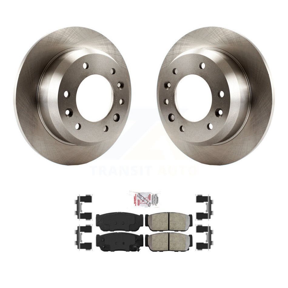 Rear Disc Brake Rotors Semi-Metallic Pad Kit For Hyundai Entourage Kia Sedona To 04/27/06 K8A-100820