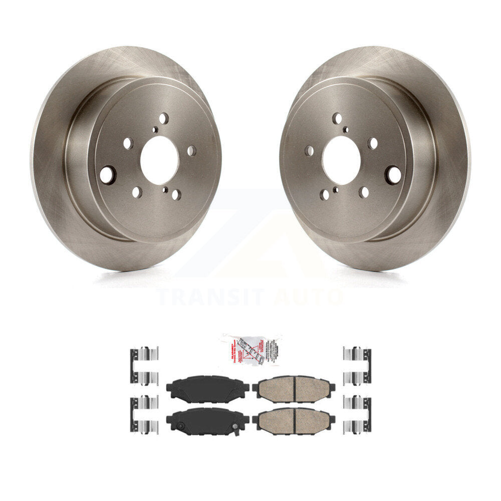 Rear Brake Rotors & Ceramic Pad Kit For Subaru Impreza Forester Outback Legacy Scion FR-S K8A-100826